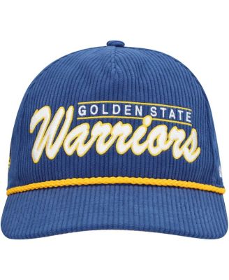 Men's Royal Golden State Warriors Double Header Sidepatch Cord Hitch Adjustable Hat