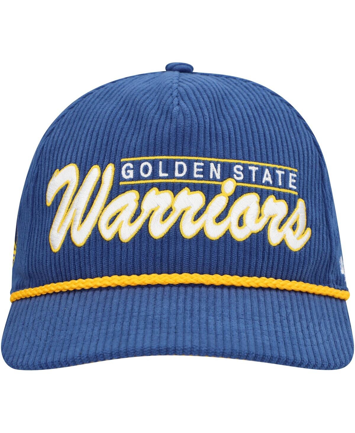 47 Brand Men's Royal Golden State Warriors Double Header Sidepatch Cord Hitch Adjustable Hat