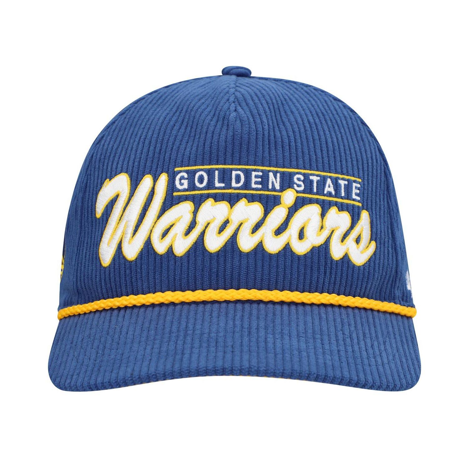 Men's Royal Golden State Warriors Double Header Sidepatch Cord Hitch Adjustable Hat
