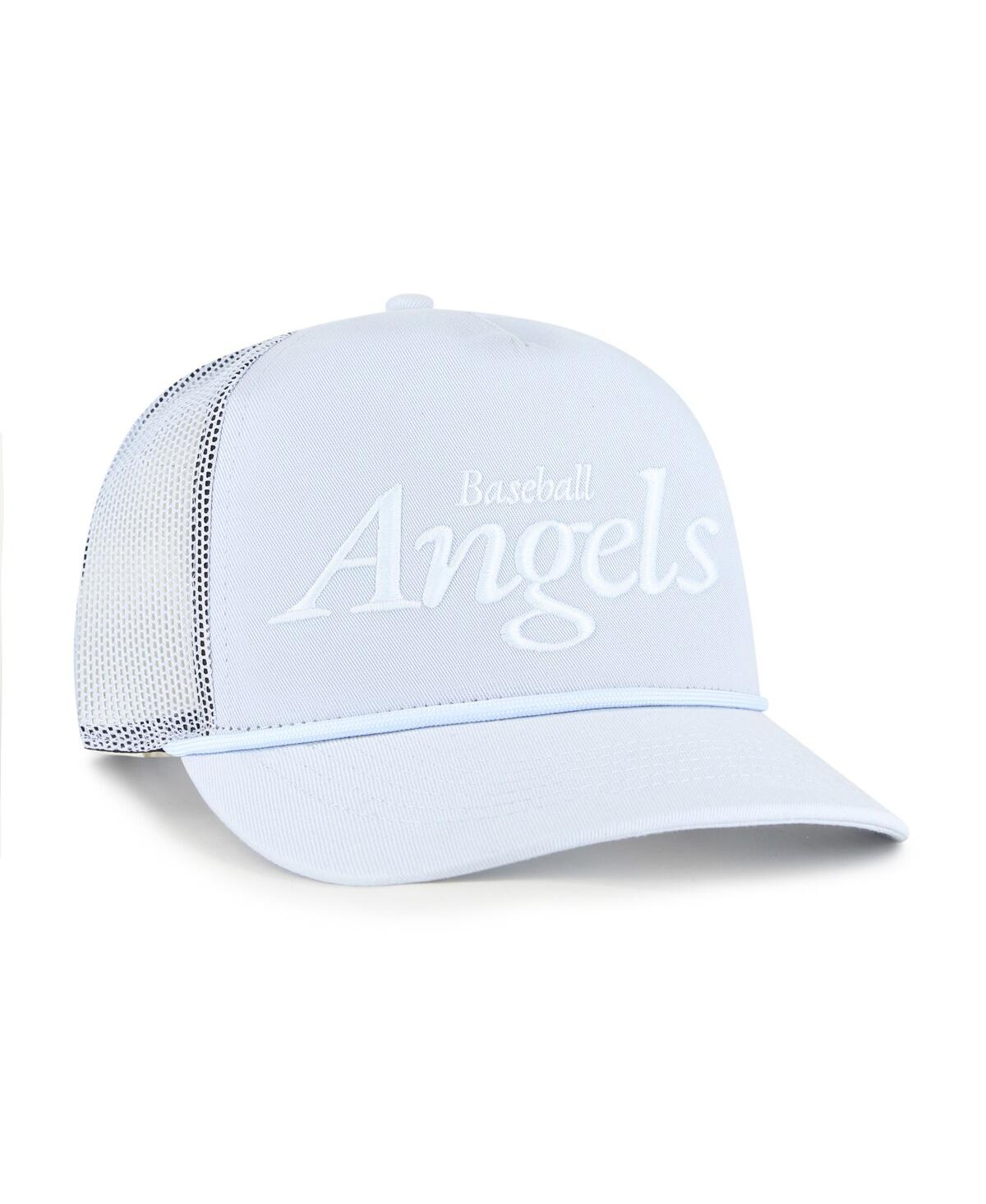 47 Brand Women's Light Blue Los Angeles Angels Foundation Script Hitch Adjustable Trucker Hat