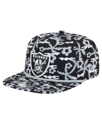New Era - Men's Black Las Vegas Raiders Wakey Wakey Golfer Snapback Hat