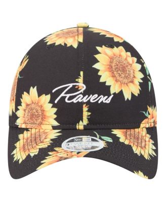 Women's Black Baltimore Ravens Adventure Sunflower 9TWENTY Adjustable Hat