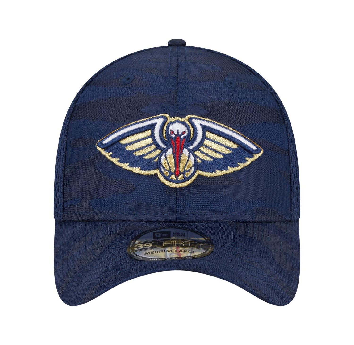 Men's Navy New Orleans Pelicans Subtle Camo 39THIRTY Flex Hat