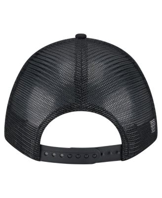 Men's Black Seattle Mariners Gradient 9FORTY A-Frame M-Crown Trucker Adjustable Hat