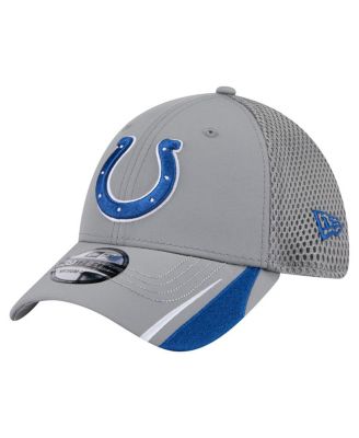 New Era - Men's Gray Indianapolis Colts Game Day Linear 39THIRTY Flex Hat