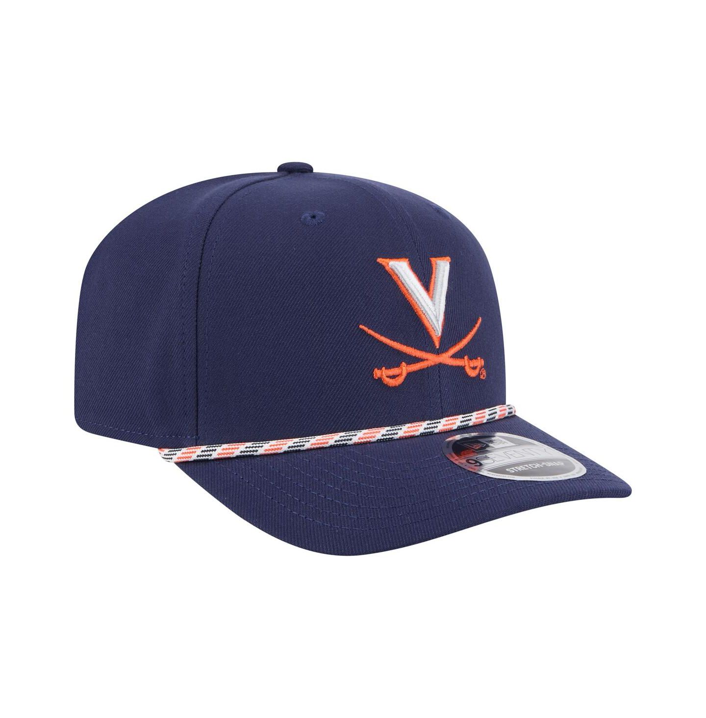 Мужской головной убор New Era Navy Virginia Cavaliers Gameday Multi-Rope 9SEVENTY Stretch Snap Hat — фото 2