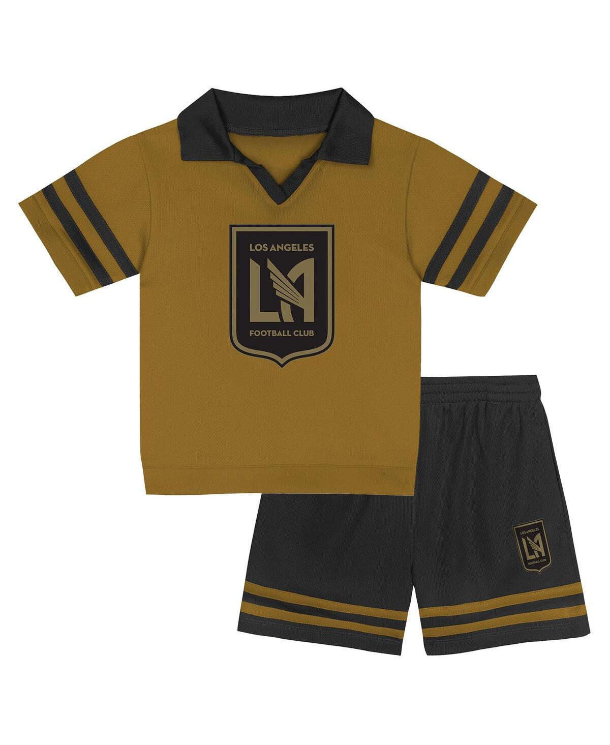 Outerstuff Toddler Gold Lafc Charming Dude Top Short Set