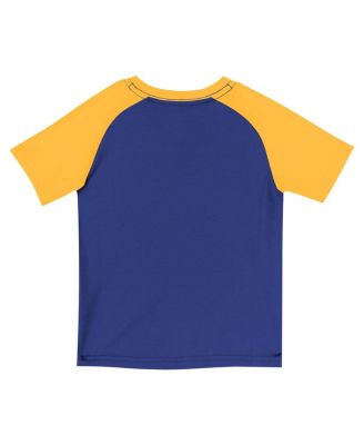 Big Boys and Girls&nbsp;2-Piece Royal Golden State Warriors Practice T-Shirt and Shorts Set