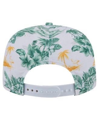 Men's White Athletics Printed Island Golfer Snapback Hat