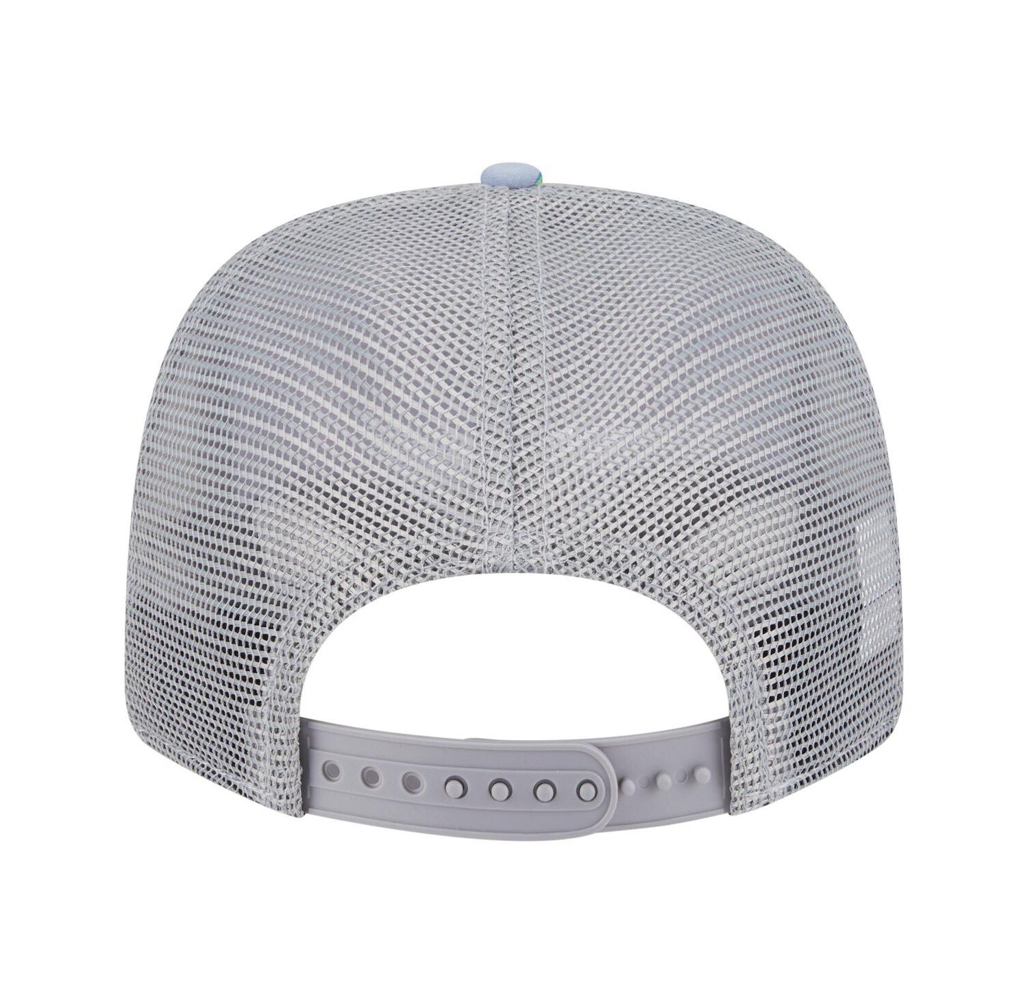 Men's Light Blue/Gray Milwaukee Bucks Adventure Aloha Pattern 9SEVENTY Stretch-Snap Hat