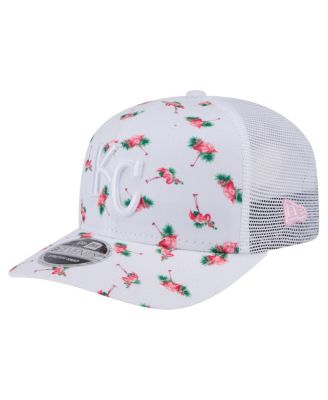 New Era - Men's&nbsp; White Kansas City Royals Flamingo Mesh Back 9SEVENTY Stretch-Snap Hat