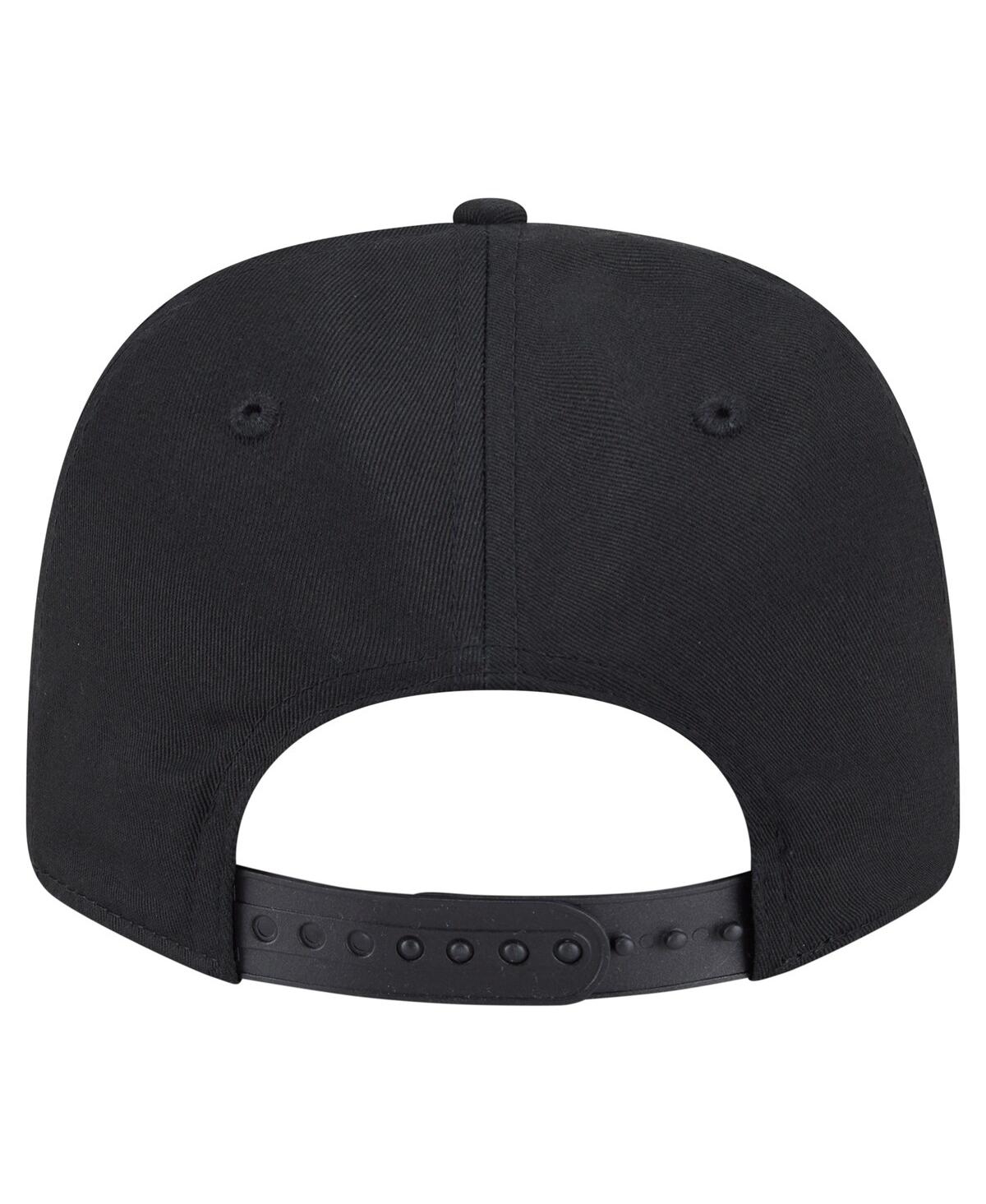 New Era Men's Black Colorado Rockies Circle Patch 9seventy Stretch-snap Hat