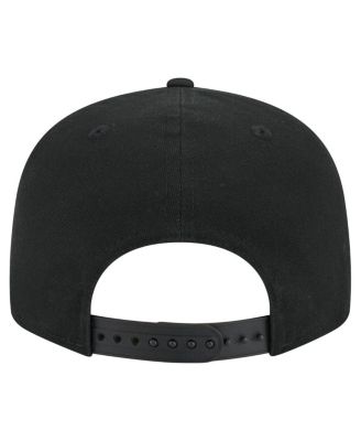 Men's Black Milwaukee Bucks Adventure Canvas Split Panel 9FIFTY Snapback Hat