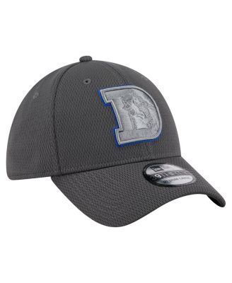 Men's Graphite Denver Broncos Throwback Logo Main 39THIRTY Flex Hat