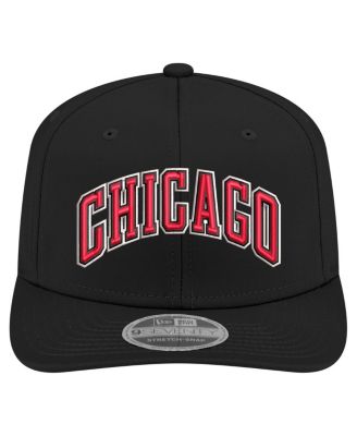 Men's Black Chicago Bulls Statement Edition Jersey Hook 9SEVENTY Stretch-Snap Hat