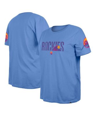 Women's Blue Colorado Rockies 2025 City Connect Plus Size T-Shirt