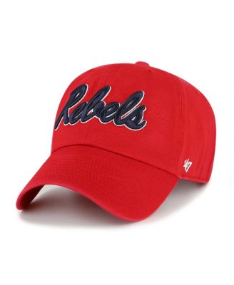 '47 Brand - Men's Red Ole Miss Rebels Clean Up Adjustable Hat