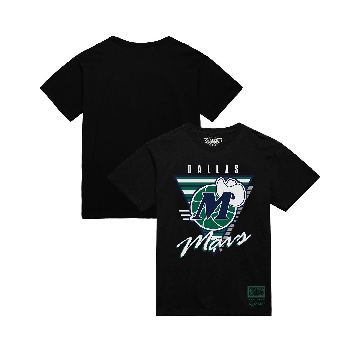 Men's Black Dallas Mavericks Worldwide Collection Tri-Logo T-Shirt