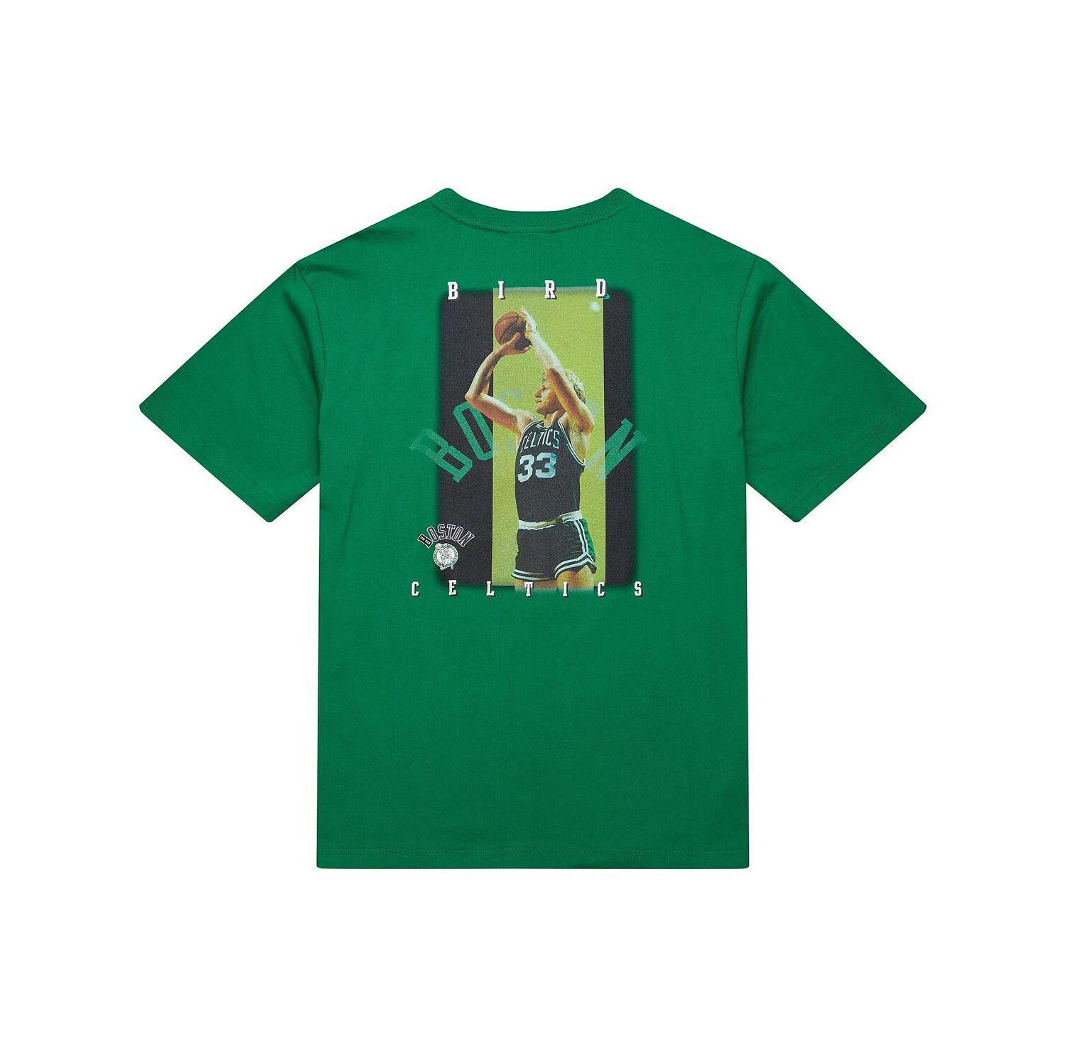 Men's Larry Bird Kelly Green Boston Celtics Hardwood Classics NBA Legends T-Shirt
