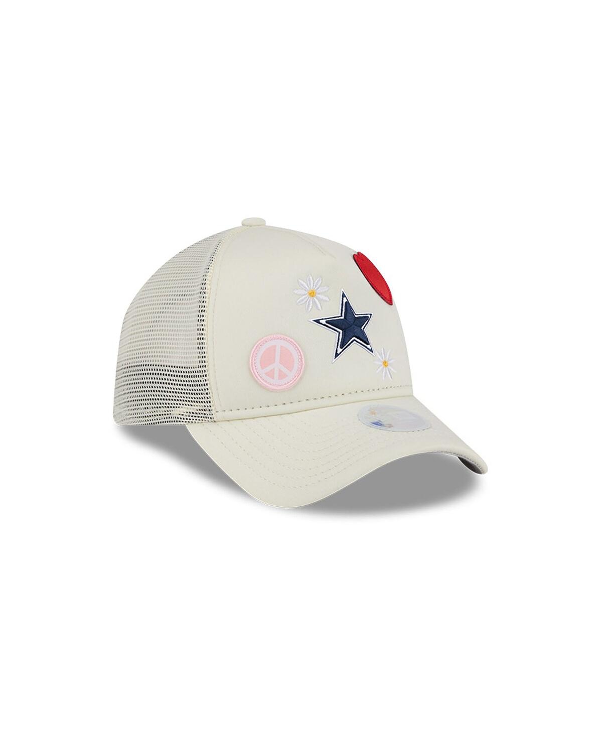 New Era Women's Stone Dallas Cowboys All Love 9forty Adjustable Trucker Hat