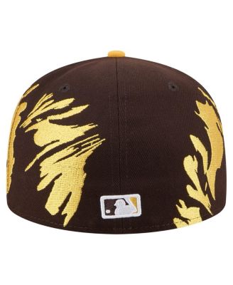 Men's Brown/Gold San Diego Padres Retro Pattern 59FIFTY Fitted Hat