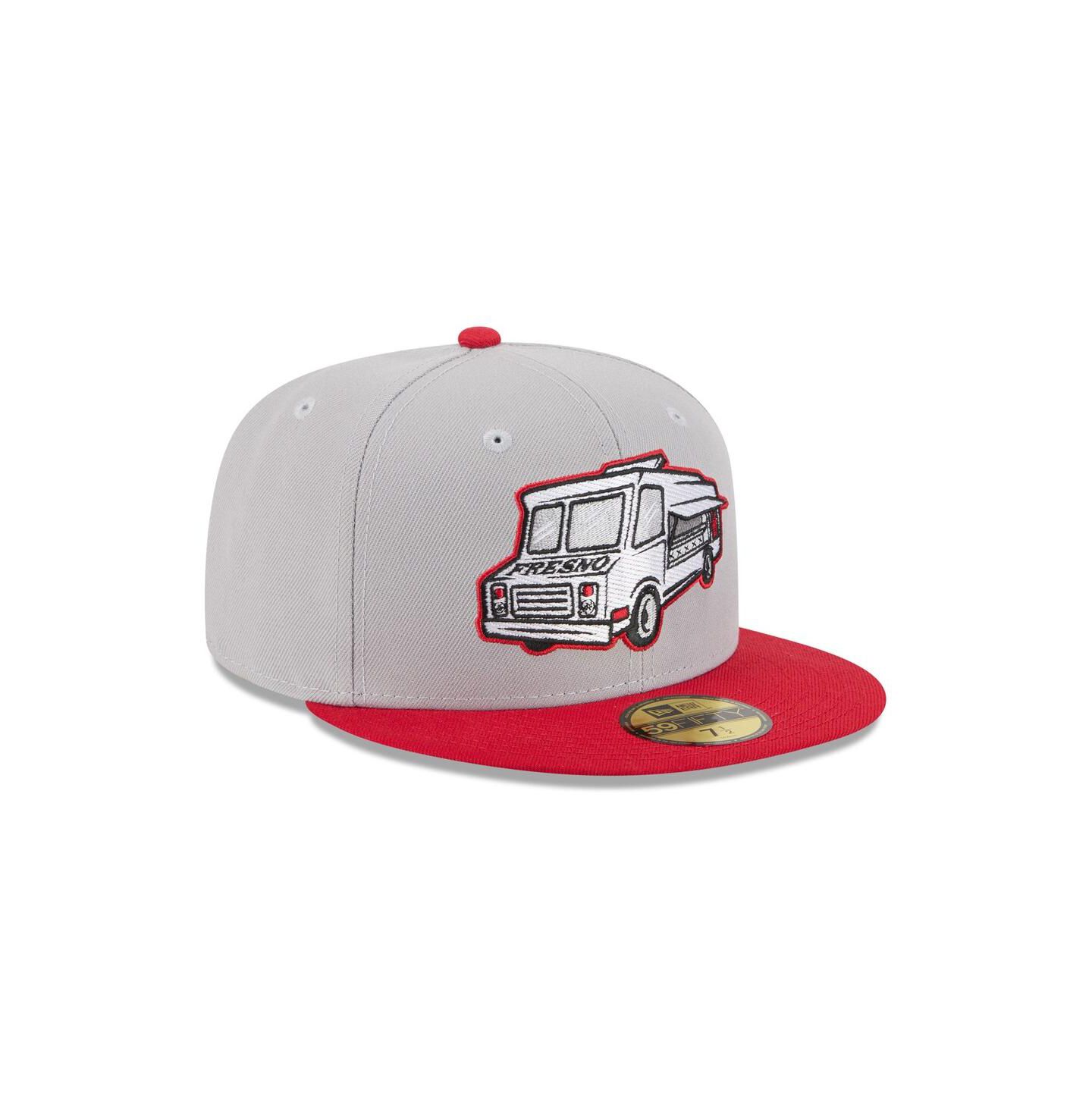 Мужская кепка New Era Gray Fresno Grizzlies Theme Nights 59FIFTY Fitted Hat — фото 3