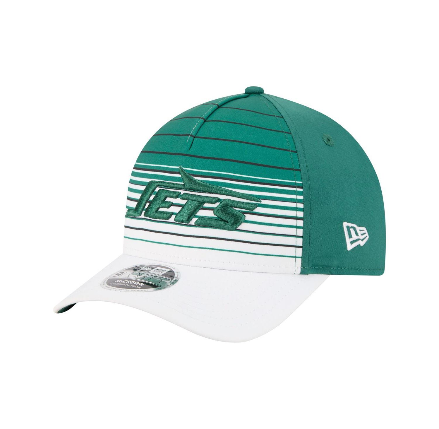 Men's White/Green New York Jets Adventure Gradient 9FORTY M-Crown A-Frame Adjustable Hat