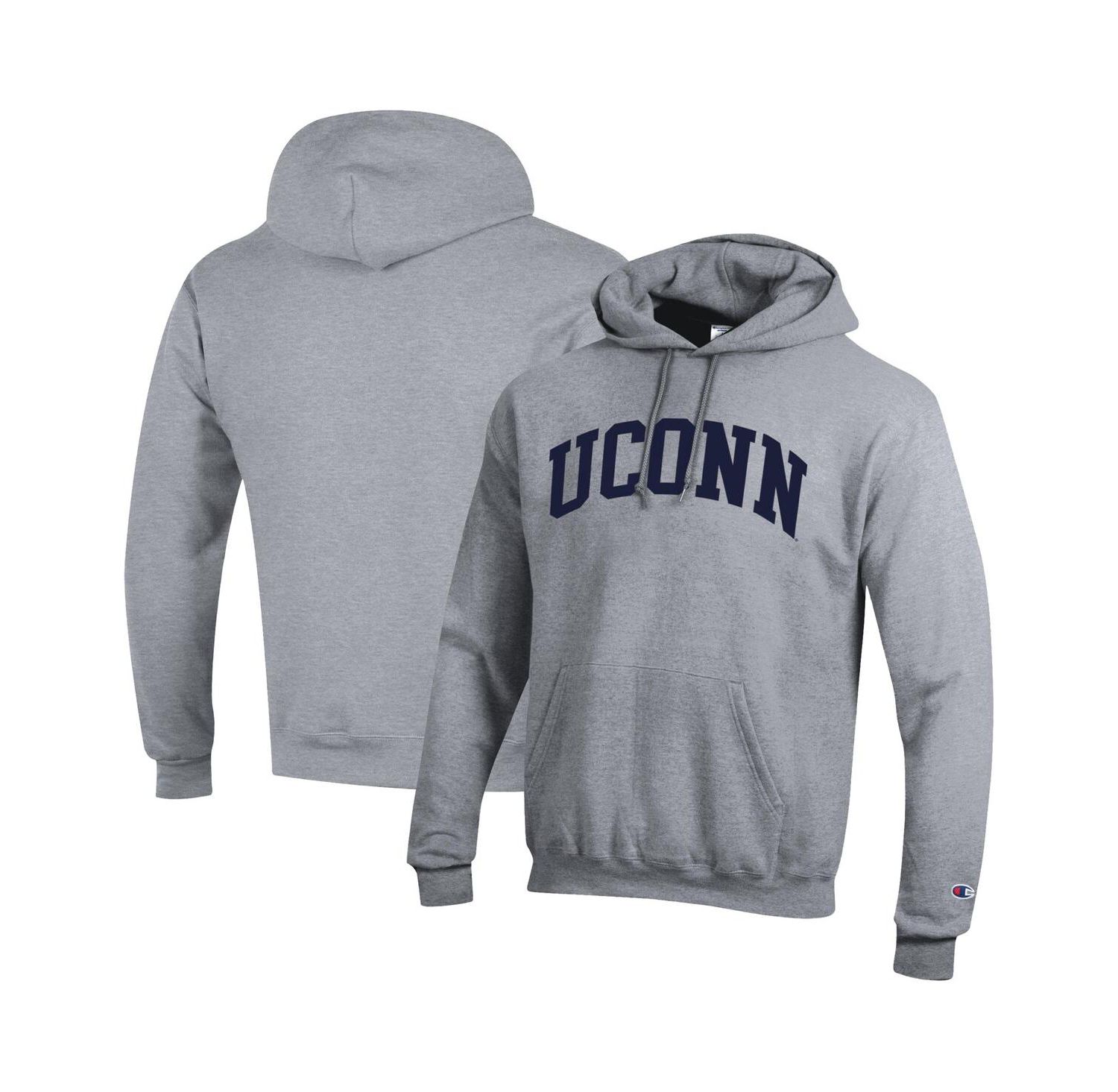 Men's Navy UConn Huskies Basic Arch Fleece Pullover Hoodie