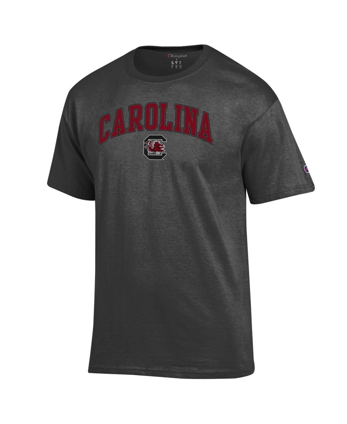 Champion Men's Charcoal South Carolina Gamecocks Arch Over Logo T-shirt In Gray