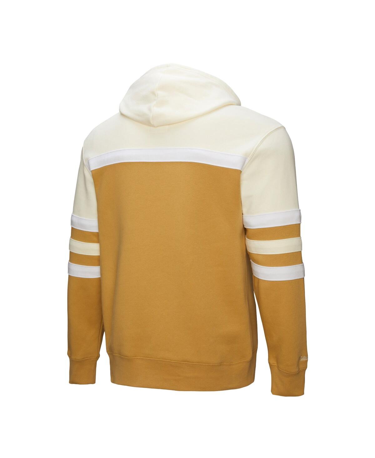 Mitchell & Ness Men's Tan/cream Baltimore Orioles Head Coach Pullover Hoodie