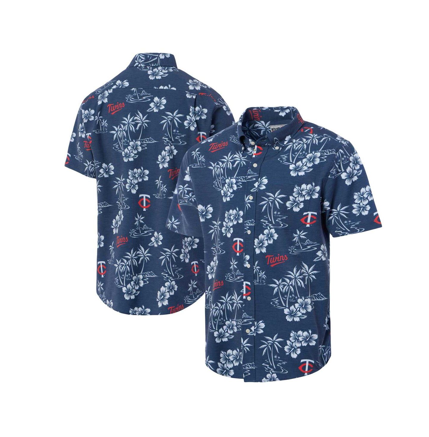 Мужская рубашка Reyn Spooner Navy Minnesota Twins Kekai Button-Down — фото 1