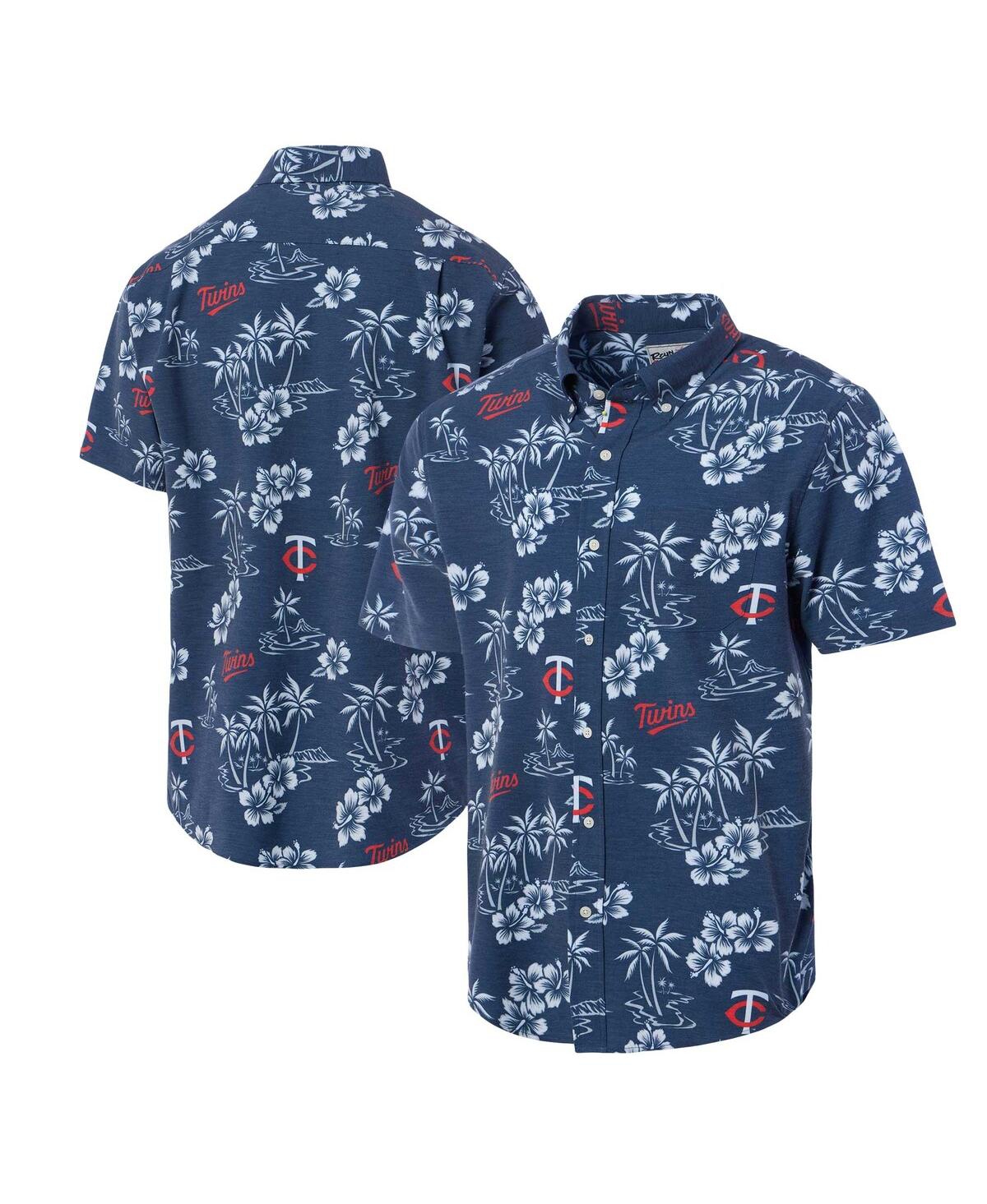 Men's Navy Minnesota Twins Kekai Button-Down Shirt - Navy