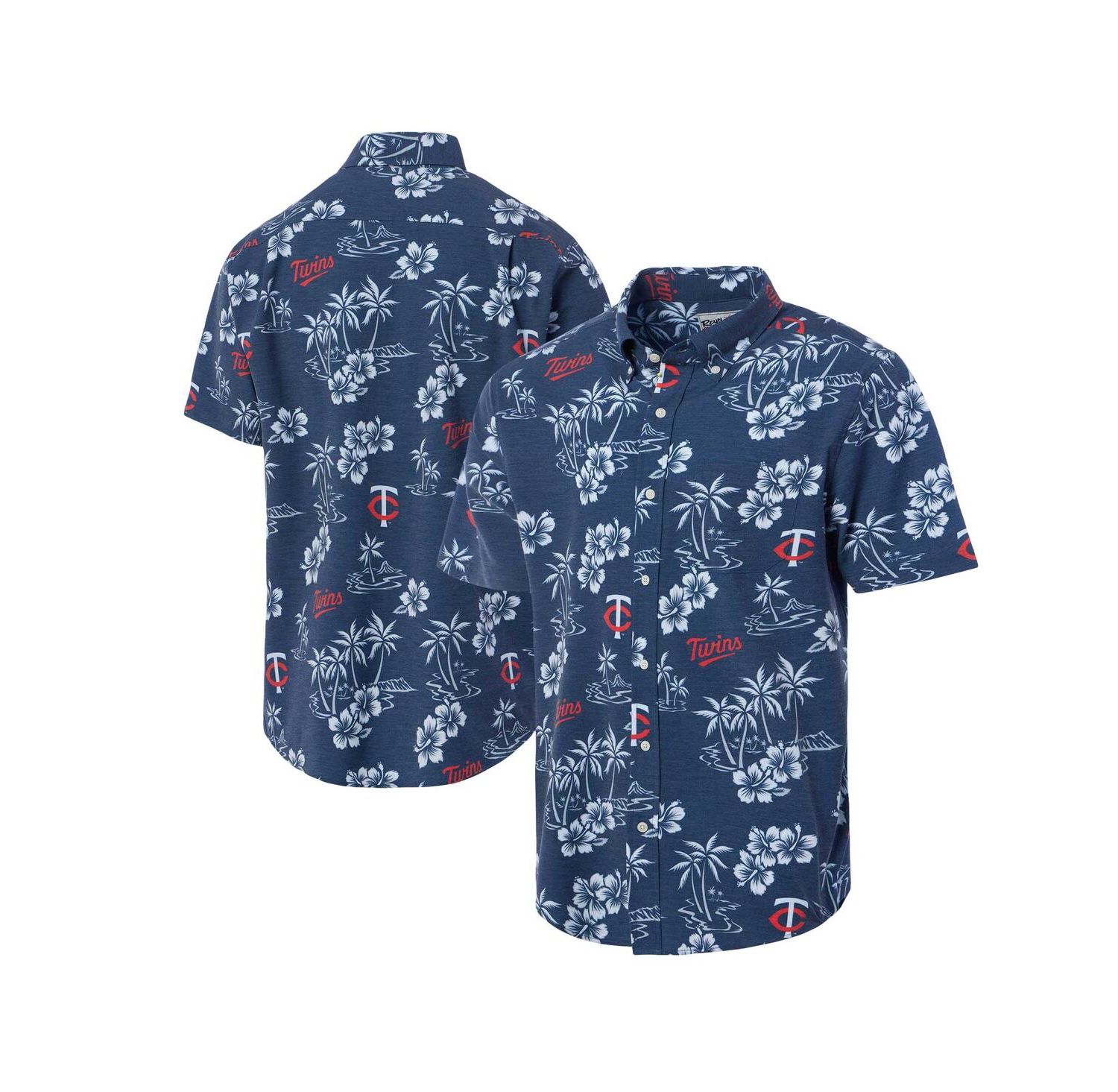 Men's Navy Minnesota Twins Kekai Button-Down Shirt