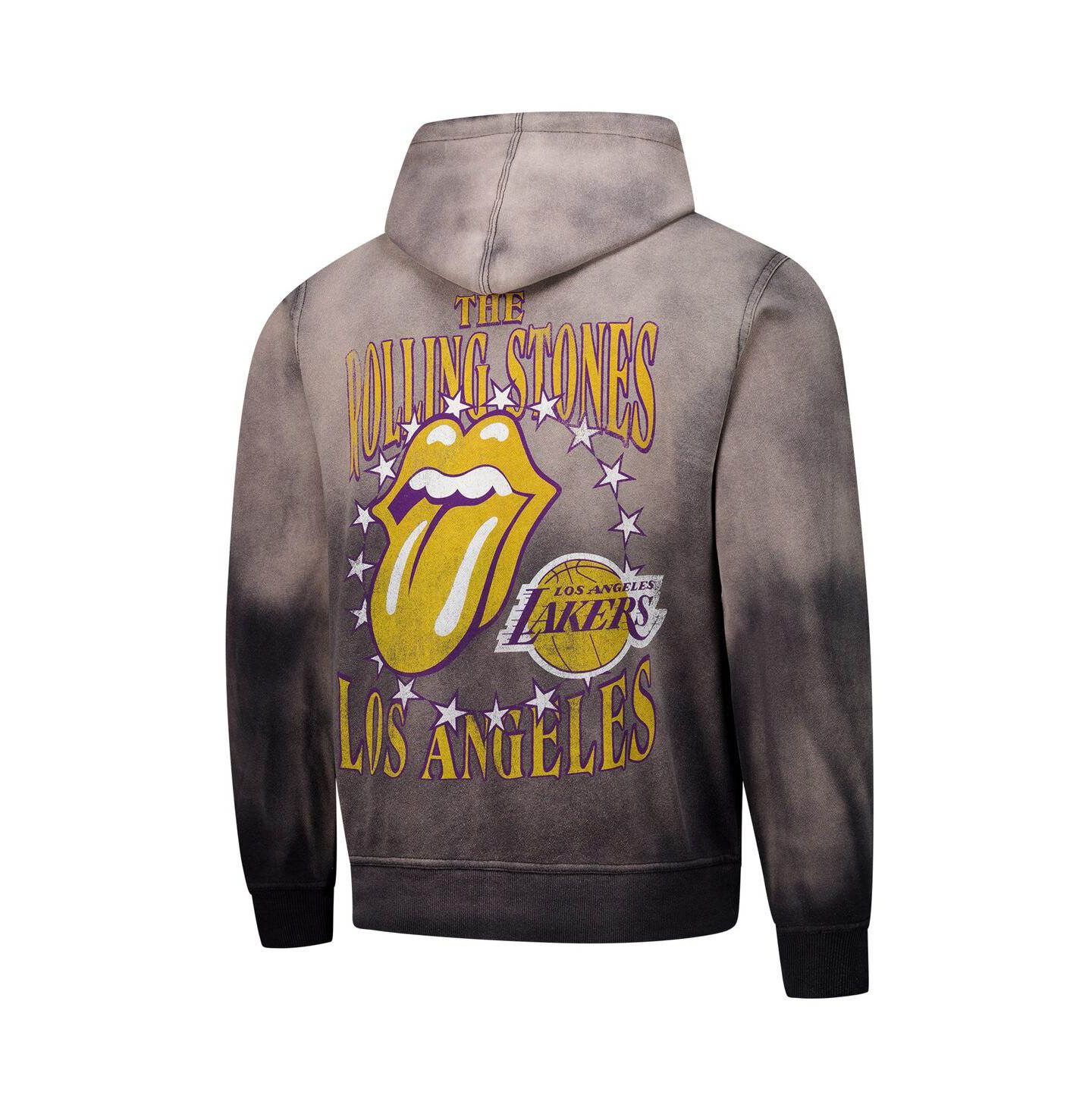 Худи Sportiqe Gray Rolling Stones x Los Angeles Lakers Collab Pullover — фото 3