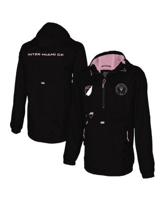 Stadium Essentials - Men's Black Inter Miami CF Compete Quarter-Zip Hoodie Jacket