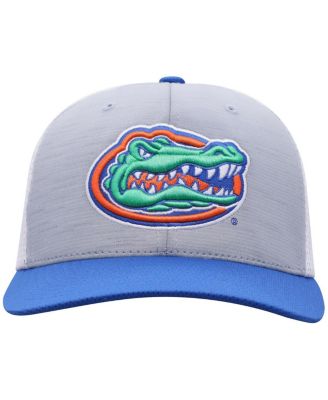 Men's Heather Gray Florida Gators Stamp Three-Tone Flex Hat