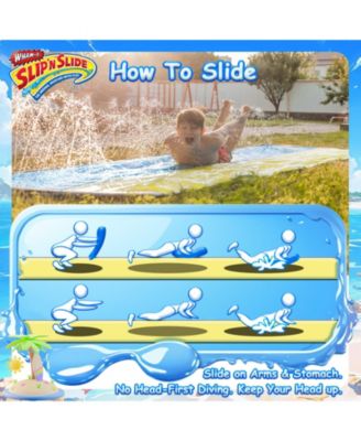 Slip N Slide Double Wave Rider 18ft with Boogie, for Kids 5-12 Years Summer Toys Easy Setup