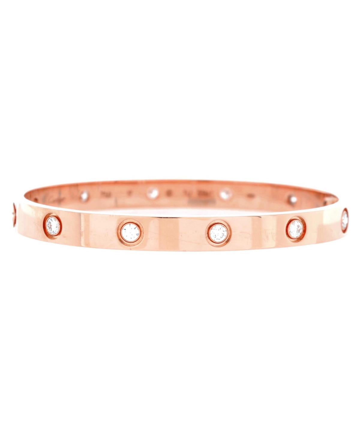 Love 10 Diamond Bracelet 18K Rose Gold with Diamonds - 18k rose gold