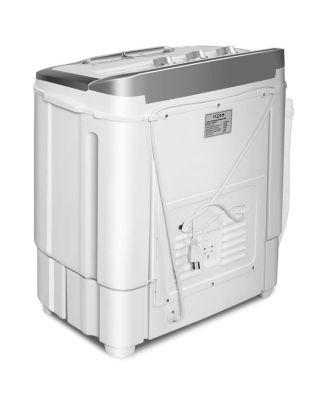8lbs Compact Mini Twin Tub Washing Machine Washer Spinner