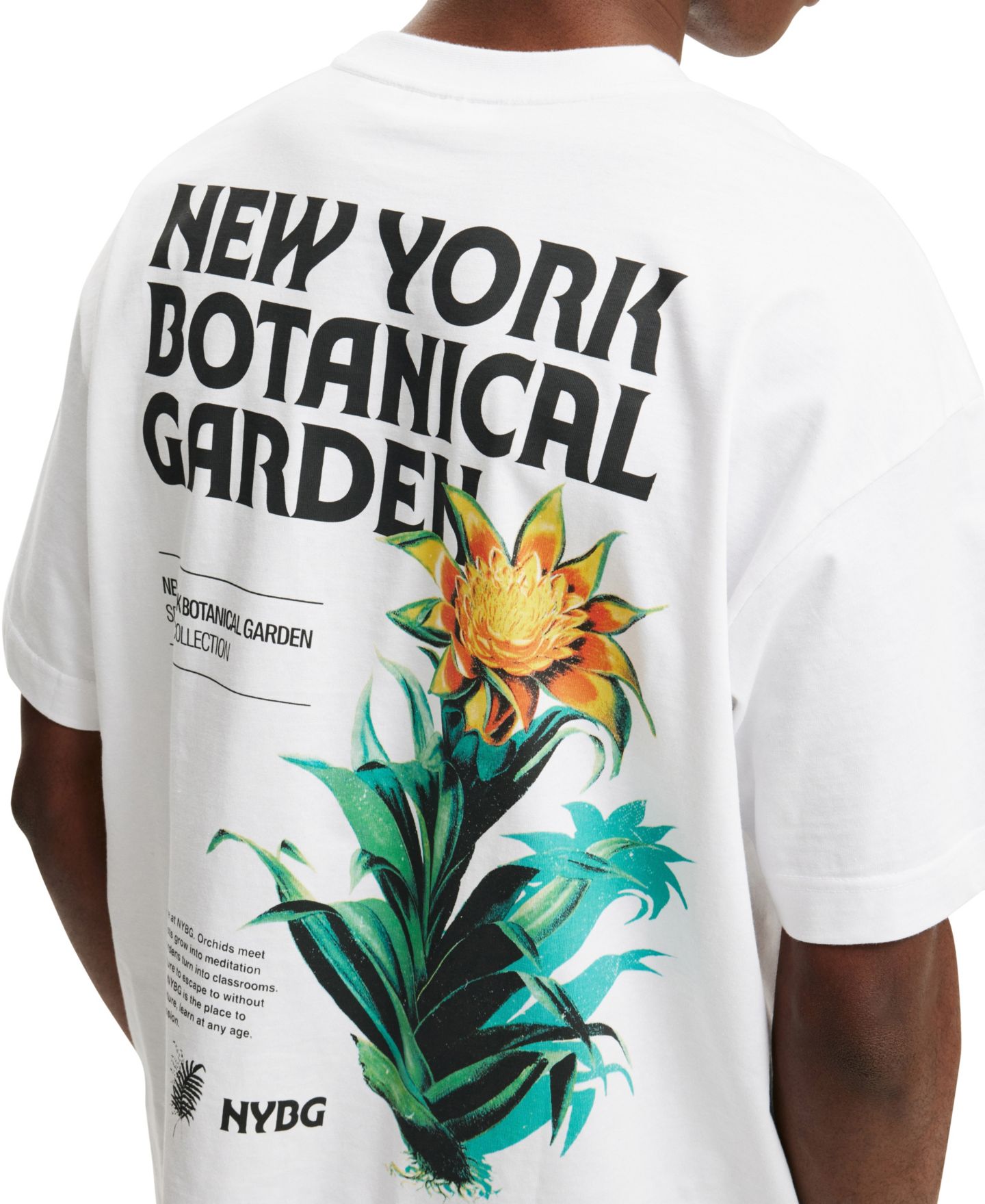 Мужская футболка Cotton On Box Fit New York License, цвет: Белый — фото 7