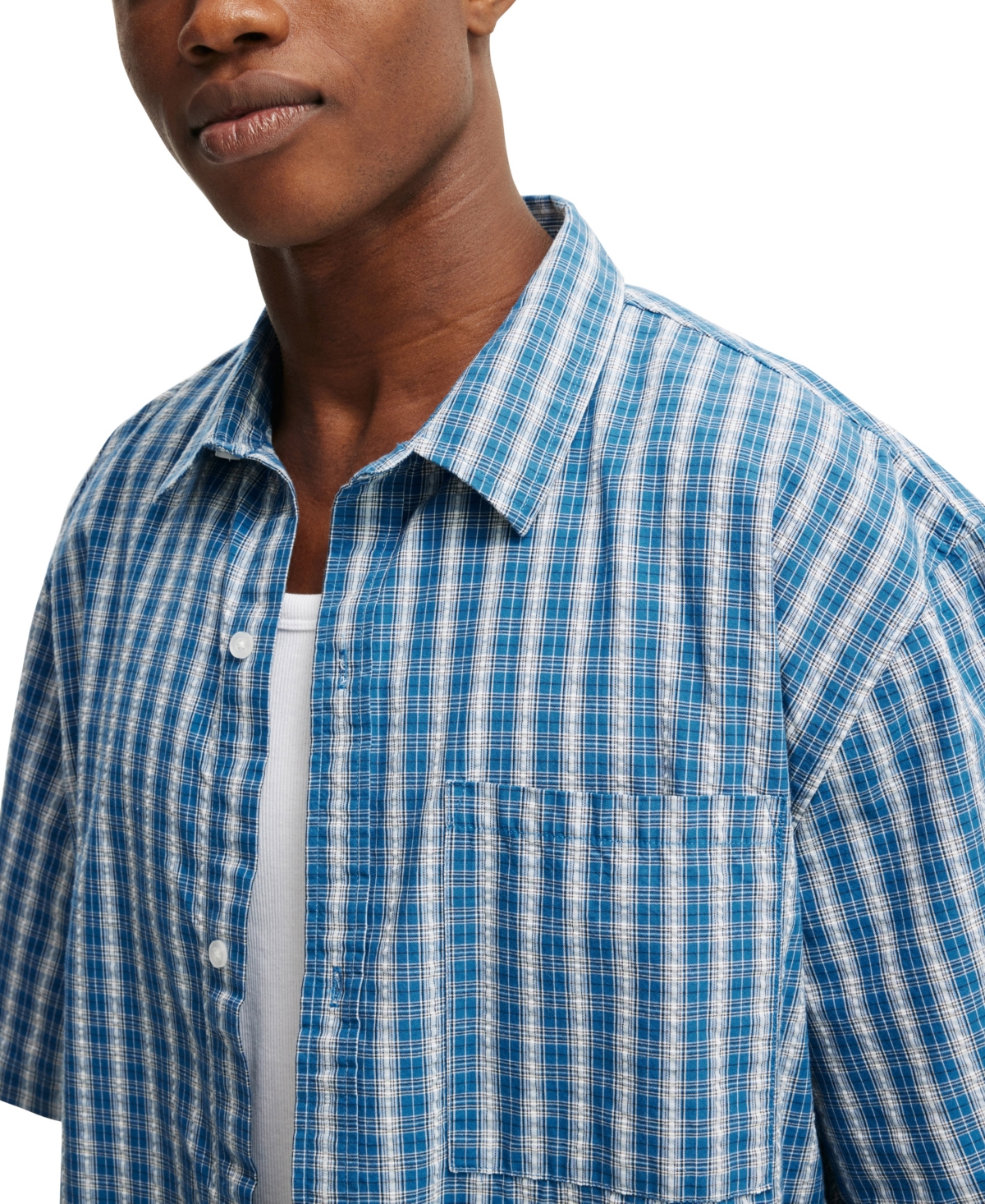 COTTON ON MEN'S DARCY SHORT SLEEVE SHIRT 