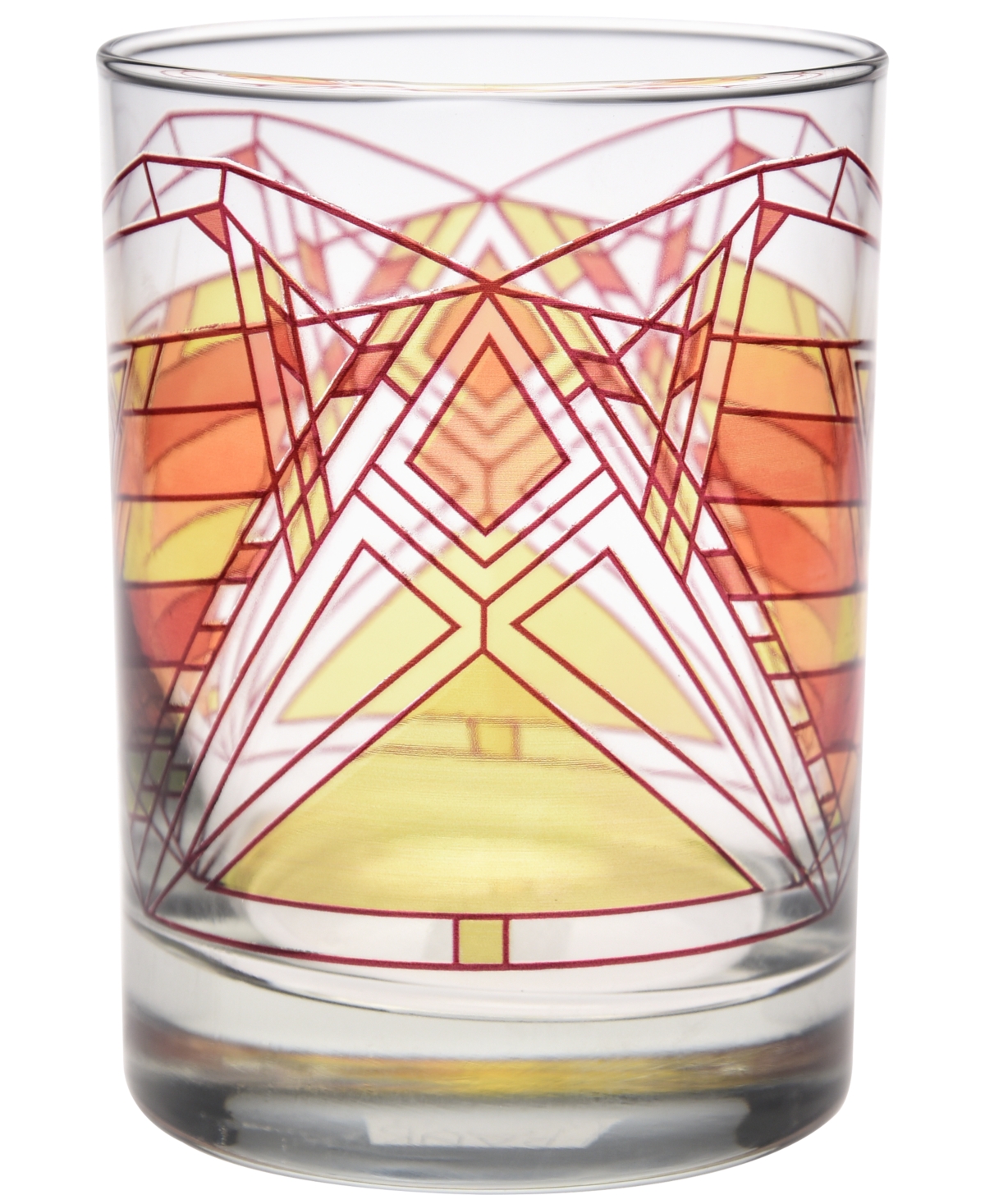 Frank Lloyd Wright Dana Thomas Butterfly Double Old Fashioned Glasses, Set Of 4
