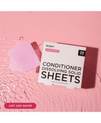 Travel Conditioner Sheets, TSA-Approved No-Limits, No-Spills, Instantly Dissolves, 25 Sheets