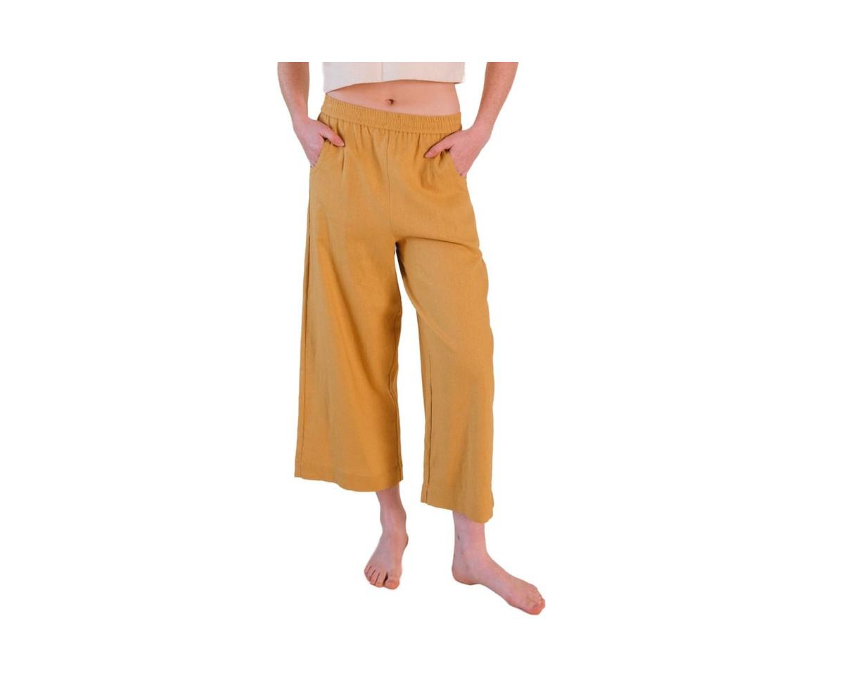 Women's Nin Linen Pant - Golden