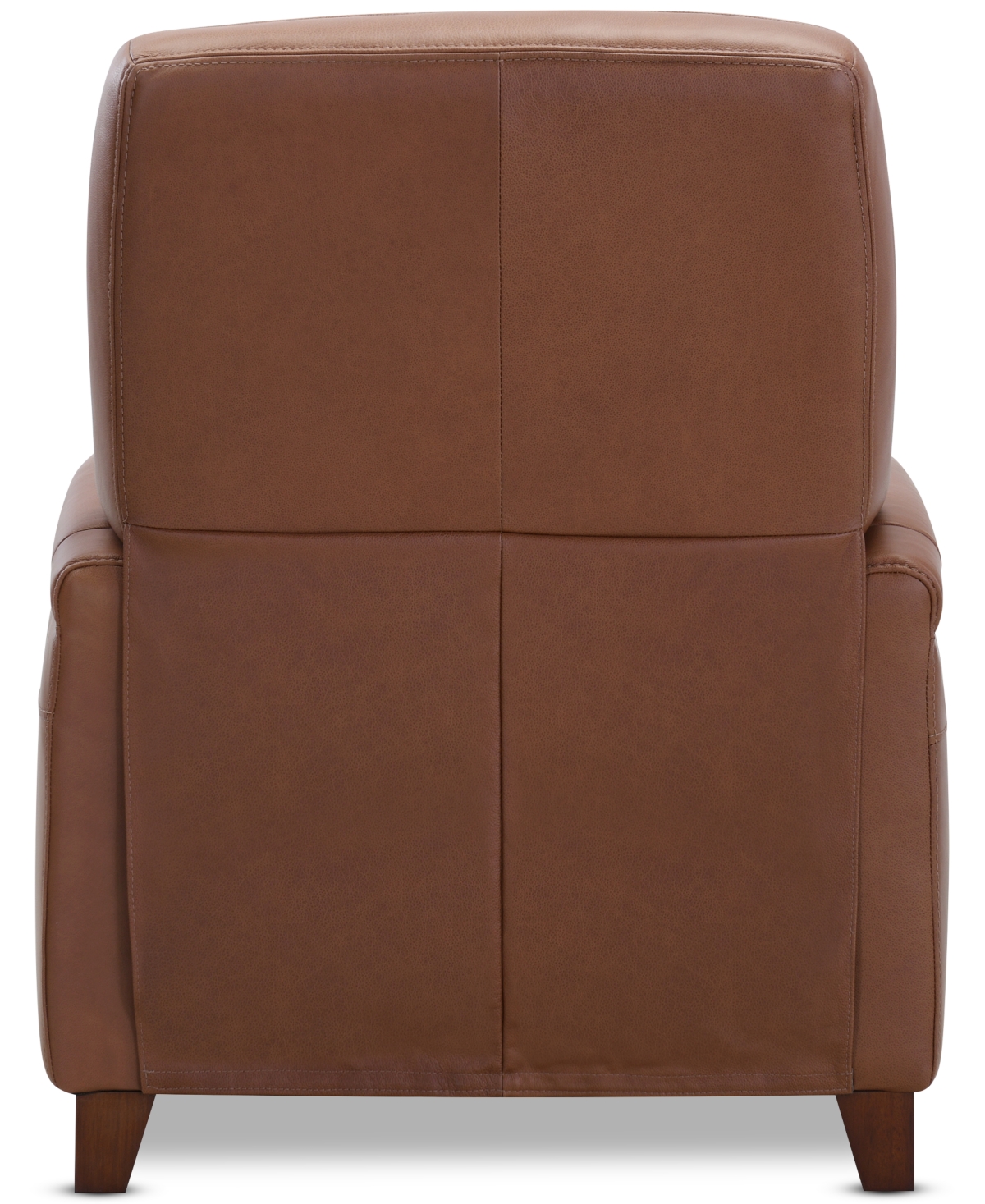 Macy's Ashlinn 35" Pushback Leather Recliner, Exclusively At  In Brown