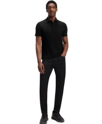 Porsche x BOSS Mercerized Cotton Houndstooth Polo shirt