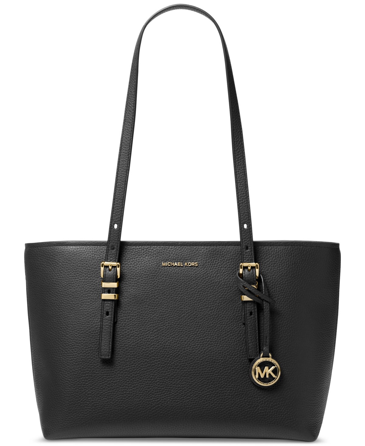 Michael Michael Kors Quinn Large Leather East West Top Zip Tote - Brown/acorn
