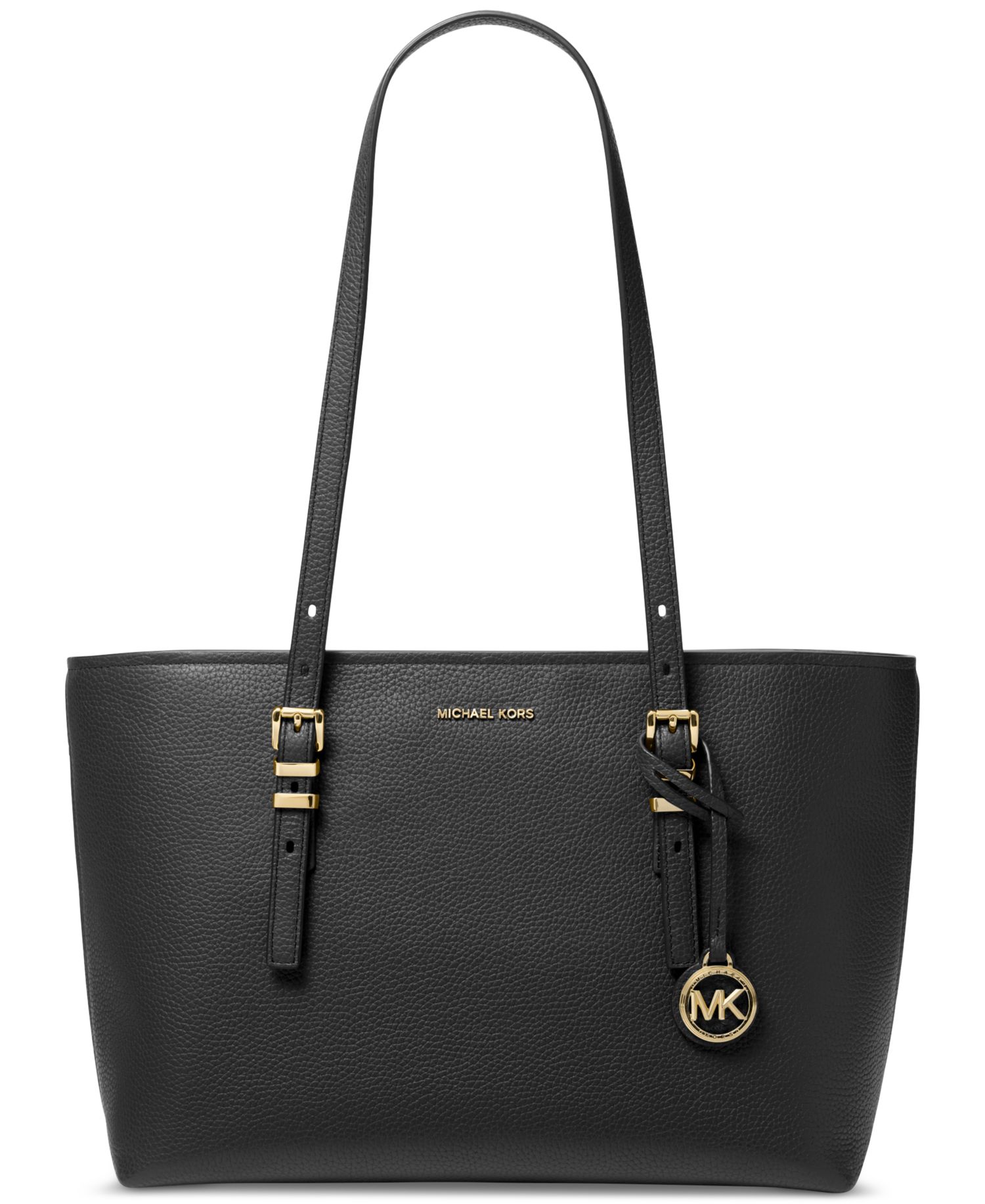 Quinn Medium East West Top-Zip Tote Handbag