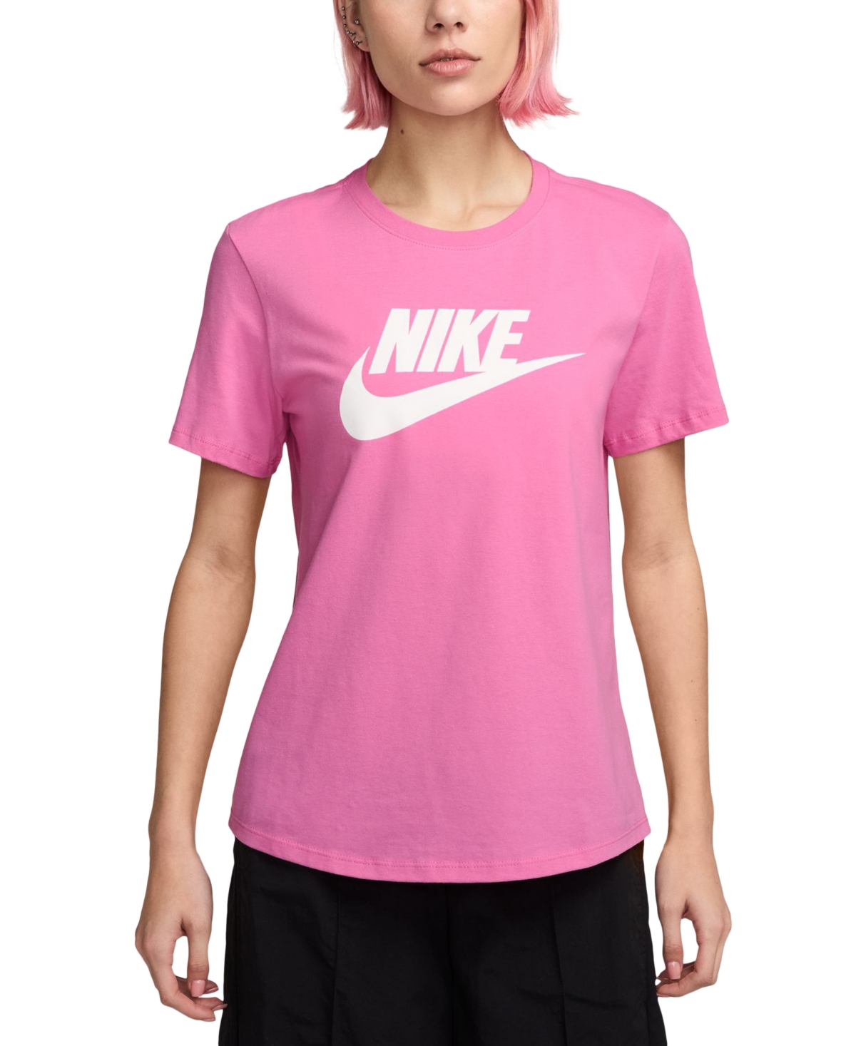 Nike Sportswear Women's Essentials Logo T-shirt In Pink
