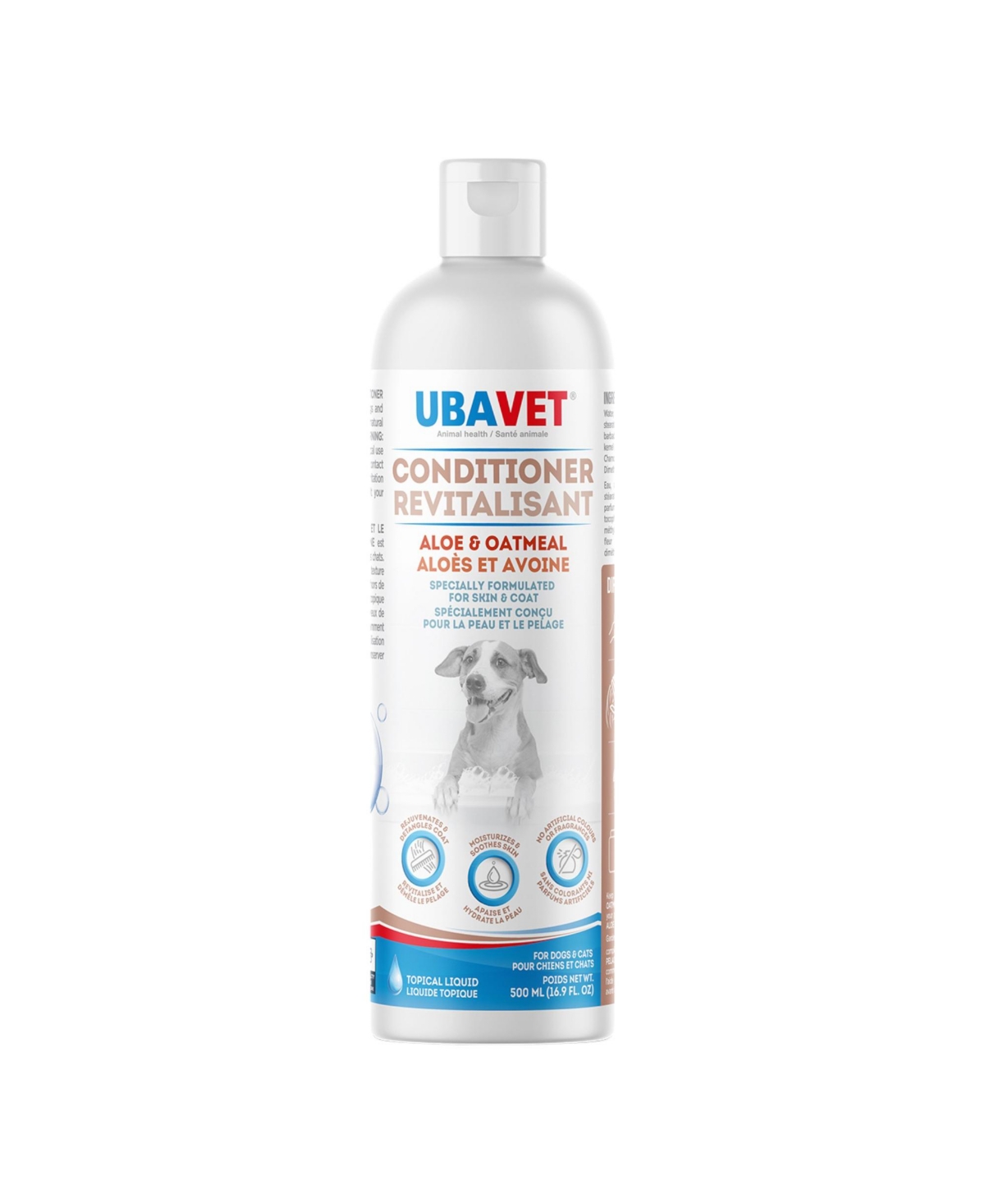 Aloe & Oatmeal Conditioner for Dogs & Cats &#x2013; Nourishing & Soothing Formula for Sensitive Skin &#x2013; (16.9 fl oz / 500ml)